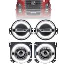 Kit Farol VW Constellation Pisca Full Led Angel Eyes e Auxiliar Milha 24.250 19.370 2023 2024 2025
