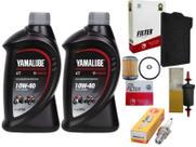 Kit Fazer 250 2012 Á 2015 Flex Oleo 10W40 + Filtros + Vela
