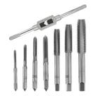 Kit Fazer Rosca Macho 8 Peças Tarracha Vira Macho Profissional 3 a 12mm