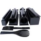 Kit Fazer Sushi Caseiro 5 Formatos Profissional 11 Peças Molde Japonês Reutilizáveis Criativos Fácil Resultado Perfeito