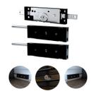 Kit Fechadura + 2 Trava Lateral Porta Enrolar Tetra Stam