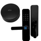 Kit Fechadura Digital Biométrica e Controle Remoto Inteligente Wi-Fi Alexa Google