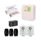 Kit Fechadura Eletroímã DZM150 mais Controle e Botoeira