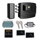 Kit fechadura eletronica agl ultra card preta + 3 tag extras