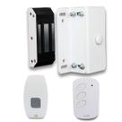 Kit Fechadura M60 Branca + Botoeira Prime Branca + 1 Controle TX Deco Digital Branco