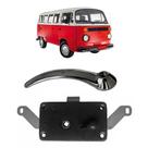 Kit Fechadura Maçaneta Cromada Porta Lateral Kombi Clipper