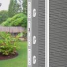 Kit Fechaduras Rolete Externa 522R51KIT3BR-ED 21mm Espelho Branco Zamac 3F