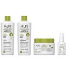 Kit Felps Cachos Shamp e Cond. 500ml+Mascara 300g +Óleo 50ml
