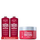 Kit Felps S.O.S Shampoo e Condicionador L + Mascara 300g