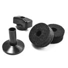 Kit feltro para prato de bateria 2feltros 1base 1borboleta torelli ta061