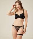 Kit Feminino Calcinha Renda e Liga Tule Marisa-56003