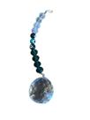 Kit Feng Shui Olho Grego: Cores aleatoria Cristal Multifacetado 30mm Com Fio Cinza Un