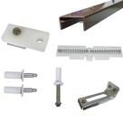 Kit Ferragens p/ Porta Camarão Sem Dobradiça - 90 cm Bronze - Alfer - KTC-309CF Kit Ferragens p/ Porta Camarão Sem Dobradiça - 90 cm Bronze - Alfer - KTC-309CF