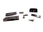 Kit ferragens para porta pivotante de vidro Blindex - Tradicional