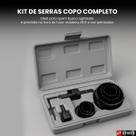 Kit Ferramenta Broca Serra Copo 6 Peças com Encaixe Padrão Ideal para Furadeiras Kit Ferramenta Broca Serra Copo 6 Peças com Encaixe Padrão Ideal para Furadeiras