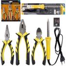 Kit Ferramenta Profissional Ferro de Solda Soldador 60w 127v ou 220v e Jogo 3 Alicates Bico, Corte e Universal Kit Ferramenta Profissional Ferro de Solda Soldador 60w 127v ou 220v e Jogo 3 Alicates Bico, Corte e Universal