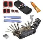 Kit Ferramenta Reparo Remendo Pneu Bike Corrente Manutenção