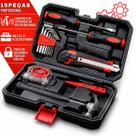 Kit Ferramentas 15 Peças Maleta Reparo Doméstico Manual Pro