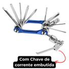 Kit Ferramentas Chave Emergência Bicicleta Bike 12 Funções Multi Uso Kit Ferramentas Chave Emergência Bicicleta Bike 12 Funções Multi Uso