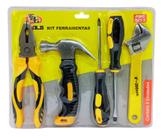 Kit Ferramentas Com 5 Peças Chave Inglesa, Alicate, Etc