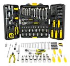 Kit Ferramentas Maleta Caixa 128 Pcs Mecanico Titanium Preto Preto
