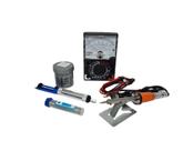 Kit Ferro De Solda 30w 110v + Multimetro Analogico + Pasta + Sugador + Estanho