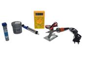 Kit Ferro De Solda 30w 110v Multímetro Sugador Pasta Estanho