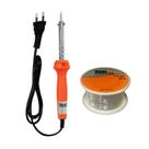 Kit Ferro de Solda 60w 220v + Solda Estanho 80gr 1mm Bestfer