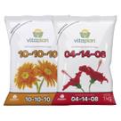 Kit Fertilizante Mineral Misto 10-10-10 + 04-14-08 VITAPLAN