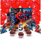 Kit Festa 133 Pçs Decoração Homem Aranha Aniversário 5 Anos Kit Festa 133 Pçs Decoração Homem Aranha Aniversário 5 Anos