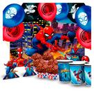 Kit festa 136 pçs Decoração Homem Aranha anive mais completo