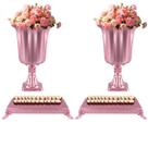 Kit Festa 2 Bandejas e 2 Vasos - Kit Mesa De Aniversário - Bandeja Para Doce