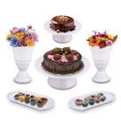 Kit Festa 6 Peças, Vaso + Boleira + Bandeja Decoração