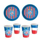 Kit Festa Bahia 16 Copos 200 ml + 16 Pratos 18 cm Festcolor Licenciado - Inspire Sua Festa Loja Kit Festa Bahia 16 Copos 200 ml + 16 Pratos 18 cm Festcolor Licenciado - Inspire Sua Festa Loja
