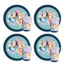 Kit Festa Bluey 16 Copos 200ml + 16 Pratos 18cm Infantil Festcolor Licenciado - Inspire sua Festa Loja