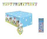 Kit Festa Bluey - Inclui Capa de Mesa e Itens Exclusivos