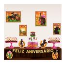 Kit festa Boiadeira Decoração aniversário completo EVA 40pçs