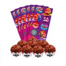 Kit Festa Carros decoração 30 adesivos +Forminhas aniversári
