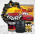 Kit Festa Casado Painéis + Capa Para Cilindros Carros Amarelo -IMPAKTO VISUAL