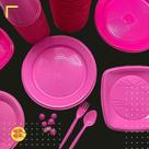 Kit Festa Completa para Menina com Vela Vulcão 100 Pessoas