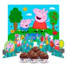 Kit festa completo 107pçs decoração Peppa pig aniversário