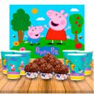 Kit festa completo 113pçs decoração Peppa Pig aniversário