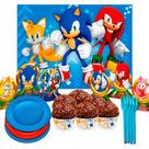 Kit festa completo 152 itens Decoração Sonic aniversário Kit festa completo 152 itens Decoração Sonic aniversário