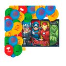 Kit festa Completo 26 pçs Decoração Vingadores aniversário