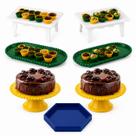Kit Festa Copa do Mundo Brasil 7 Peças com Boleiras Bandejas Mesinhas e Porta Doces Kit Festa Copa do Mundo Brasil 7 Peças com Boleiras Bandejas Mesinhas e Porta Doces
