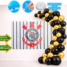 Kit festa Corinthians Decoração Aniversário Painel+100 balão