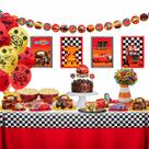 Kit Festa de Aniversário Decorativa Comemoração Infantil Desenho Carros - 24 peças - Festcolor