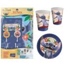 Kit Festa de Aniversário Decorativa + Copos e Pratos Lilo e Stitch Live Action 94 peças - Festcolor
