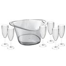 Kit Festa de Plástico 7 peças UZ221-TR UZ Transparente Translucido