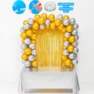 Kit Festa Decoração Ano Novo Balão Fita + Bexigas + cortinas